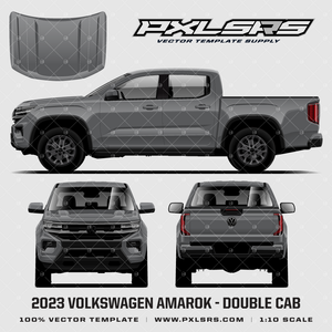 2023-2026 Volkswagen Amarok Double Cab '100% Vector' Template