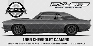 1969 Chevrolet Camaro - Side 'Premium' Vector Template 1969 Chevrolet Camaro - Side 'Premium' Vector Template