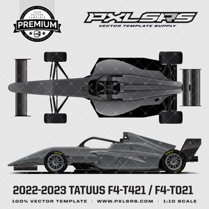 Tatuus F4-T421 / F4-T021 'FIA Formula 4' 'Premium' Vector Template Tatuus F4-T421 / F4-T021 'FIA Formula 4' 'Premium' Vector Template