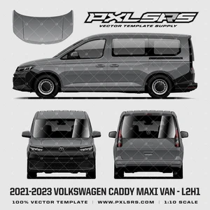 2021-2026 Volkswagen Caddy Maxi Van - L2H1 - Taillift 'Vector' Template