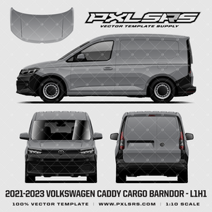 2021-2026 Volkswagen Caddy Cargo/Panel Van - L1H1 - Barndoor 'Vector' Template