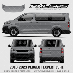 2016-2023 Peugeot Expert L3H1 Van - Barndoor 'Vector' Template 2016-2023 Peugeot Expert L3H1 Van - Barndoor 'Vector' Template