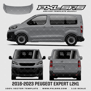 2016-2023 Peugeot Expert L1H1 Van - Barndoor 'Vector' Template 2016-2023 Peugeot Expert L1H1 Van - Barndoor 'Vector' Template