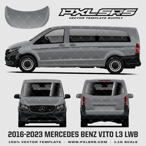 2016-2023 Mercedes Benz Vito LWB L3 - Taillift 'Vector' Template 2016-2023 Mercedes Benz Vito LWB L3 - Taillift 'Vector' Template