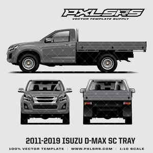2011-2019 Isuzu D-Max Single Cab + Tray (RT) 'Vector' Template 2011-2019 Isuzu D-Max Single Cab + Tray (RT) 'Vector' Template