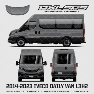 2014-2023 Iveco Daily Van - L3H2 - Barndoor 'Vector' Template 2014-2023 Iveco Daily Van - L3H2 - Barndoor 'Vector' Template