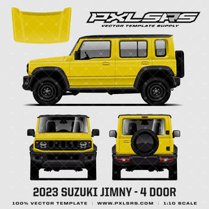 2023 Suzuki Jimny - 4 Door Vector Template 2023 Suzuki Jimny - 4 Door Vector Template