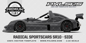 Radical Sportscars SR10 'Premium - Side' Template Radical Sportscars SR10 'Premium - Side' Template