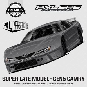 Gen 5 Super Late Model Camry 'Premium Perspective #2' 100% Vector Template Gen 5 Super Late Model Camry 'Premium Perspective #2' 100% Vector Template