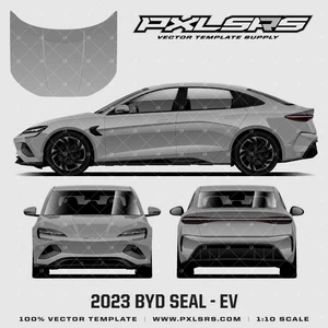 2023-2026 BYD Seal '100% Vector' Template