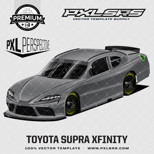 Toyota Supra XFINITY Series 'Premium Perspective' 100% Vector Template Toyota Supra XFINITY Series 'Premium Perspective' 100% Vector Template