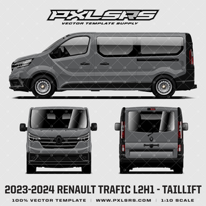 2023-2024 RENAULT TRAFIC LWB - L2H1 - Taillift 'Vector' Template 2023-2024 RENAULT TRAFIC LWB - L2H1 - Taillift 'Vector' Template