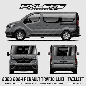 2023-2024 RENAULT TRAFIC SWB - L1H1 - Taillift 'Vector' Template 2023-2024 RENAULT TRAFIC SWB - L1H1 - Taillift 'Vector' Template