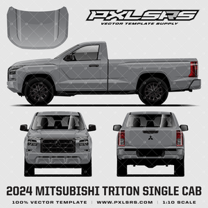 2024-2026 Mitsubishi Triton - Single Cab 'Vector' Template