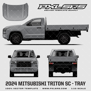 2024+ Mitsubishi Triton - Single Cab - Tray 'Vector' Template 2024+ Mitsubishi Triton - Single Cab - Tray 'Vector' Template