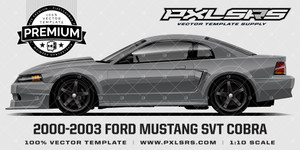 2000-2003 FORD MUSTANG SVT COBRA - 'PREMIUM SIDE' Template
