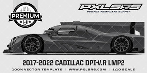 2017-2022 CADILLAC DPI-V.R LMP2 'Premium Side' Vector Template 2017-2022 CADILLAC DPI-V.R LMP2 'Premium Side' Vector Template