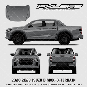 2021-2023 Isuzu D-Max (RG) X-Terrain 'Vector' Template - Dmax 2021-2023 Isuzu D-Max (RG) X-Terrain 'Vector' Template - Dmax