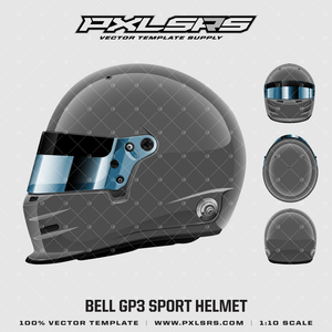 Bell GP3 Sport Helmet Vector Template Bell GP3 Sport Helmet Vector Template