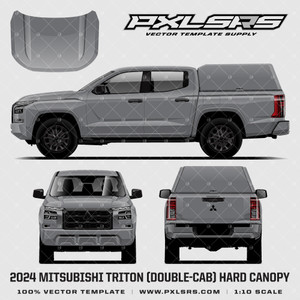 2024+ Mitsubishi Triton - Double Cab + Hard Canopy 'Vector' Template 2024+ Mitsubishi Triton - Double Cab + Hard Canopy 'Vector' Template