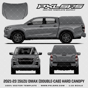 2021-2023 Isuzu D-Max (RG) Double Cab + Hard Canopy  'Vector' Template 2021-2023 Isuzu D-Max (RG) Double Cab + Hard Canopy  'Vector' Template