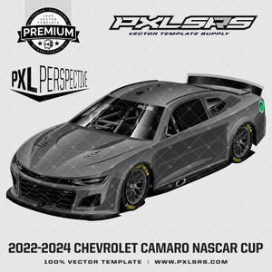 2022-2024 Chevrolet Camaro NASCAR Cup Series 'Premium Perspective' 100% Vector Template 2022-2024 Chevrolet Camaro NASCAR Cup Series 'Premium Perspective' 100% Vector Template