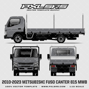 2010-2023 Mitusbishi Fuso Canter 815/515 MWB Tray 'Vector' Template