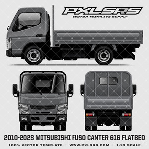 2010-2023 Mitusbishi Fuso Canter 615/616 Tray 'Vector' Template 2010-2023 Mitusbishi Fuso Canter 615/616 Tray 'Vector' Template