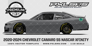 2020-2024 CHEVROLET CAMARO SS NASCAR XFINITY 'Premium' Side Vector Template 2020-2024 CHEVROLET CAMARO SS NASCAR XFINITY 'Premium' Side Vector Template