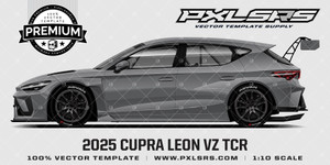 2024-2025 Cupra Leon VZ TCR - SIDE 'Premium' Vector Template 2024-2025 Cupra Leon VZ TCR - SIDE 'Premium' Vector Template
