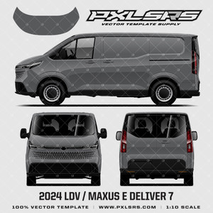 2024+ LDV / SIAC Maxus E Deliver 7 - Vector Template 2024+ LDV / SIAC Maxus E Deliver 7 - Vector Template
