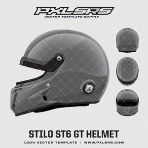 Stilo ST6 GT - Helmet - Vector Template Stilo ST6 GT - Helmet - Vector Template
