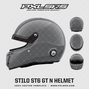 Stilo ST6 GT N - Helmet - Vector Template Stilo ST6 GT N - Helmet - Vector Template