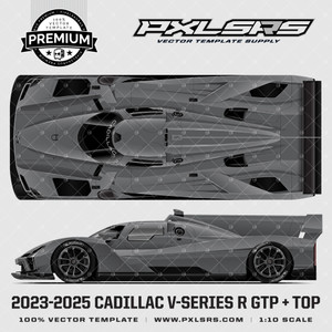 2023-2025 CADILLAC V-Series R - GTP + Top 'Premium' Vector Template 2023-2025 CADILLAC V-Series R - GTP + Top 'Premium' Vector Template