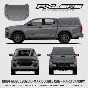 2024-2025 Isuzu D-Max Double Cab - Hard Canopy  'Vector' Template - Dmax