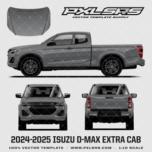 2024-2025 Isuzu D-Max Extra Cab 'Vector' Template - Dmax 2024-2025 Isuzu D-Max Extra Cab 'Vector' Template - Dmax