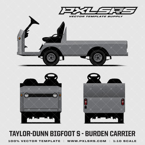 TAYLOR-DUNN BIGFOOT S - BURDEN CARRIER 'Vector' Template TAYLOR-DUNN BIGFOOT S - BURDEN CARRIER 'Vector' Template