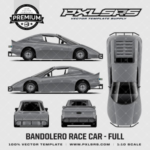 Bandolero Race Car - Full 'Premium' Vector Template
