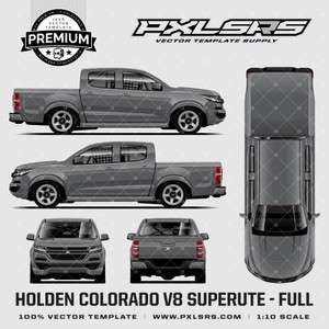 Holden Colorado V8 Superute - Full 'Premium Vector' Template Holden Colorado V8 Superute - Full 'Premium Vector' Template