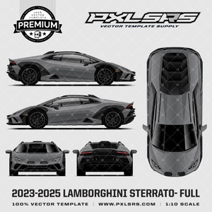2023-2025 Lamborghini Sterrato 'Premium' Full Vector Template 2023-2025 Lamborghini Sterrato 'Premium' Full Vector Template