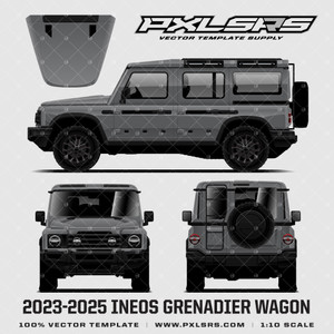 2023-2025 INEOS Grenadier Wagon '100% Vector' Template 2023-2025 INEOS Grenadier Wagon '100% Vector' Template