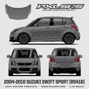 2004-2010 Suzuki Swift Sport RS416 'Vector' Template