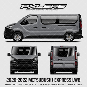 2020-2022 Mitsubishi Express LWB L2H1 'Vector' Template