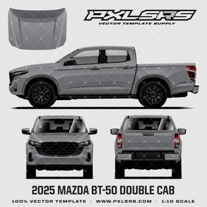 2025-2026 Mazda BT-50 (TF) Double Cab  'Vector' Template BT50