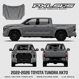 2022-2026 Toyota Tundra (XK70) '100% Vector' Template