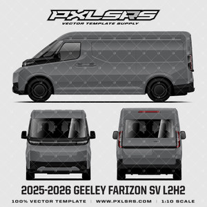 2025-2026 Geely Farizon Supervan SV MWB L2H2 - Vector Template