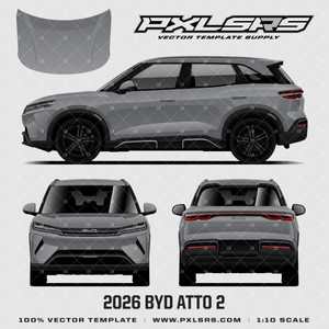 2026 BYD Atto 2 '100% Vector' Template