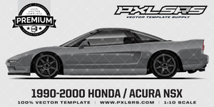 1990-2000 Honda / Acura NSX 'Premium' Vector Template