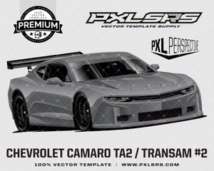 Chevrolet Camaro TA2 / TransAm #2 'Premium Perspective' 100% Vector Template