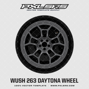 Wush 263 Daytona Wheel 'Premium' Vector Wheel